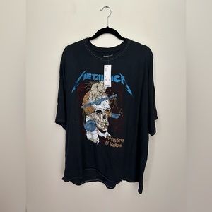 Metallica Oversized Graphic Tee from Urban Outfitters